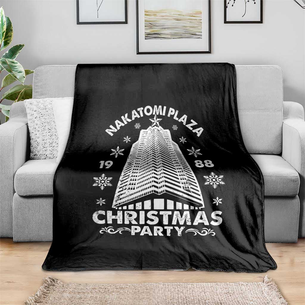 Nakatomi Plaza Throw Blanket Christmas Party 1988 Vintage Snowflake - Wonder Print Shop