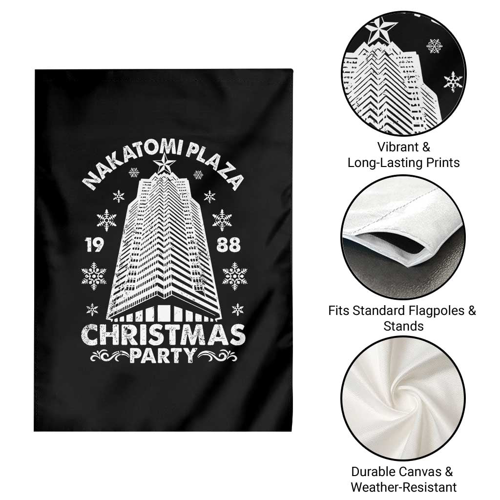 Nakatomi Plaza Garden Flag Christmas Party 1988 Vintage Snowflake - Wonder Print Shop