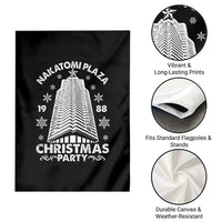 Nakatomi Plaza Garden Flag Christmas Party 1988 Vintage Snowflake - Wonder Print Shop