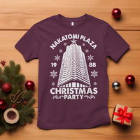 Nakatomi Plaza T Shirt Christmas Party 1988 Vintage Snowflake - Wonder Print Shop