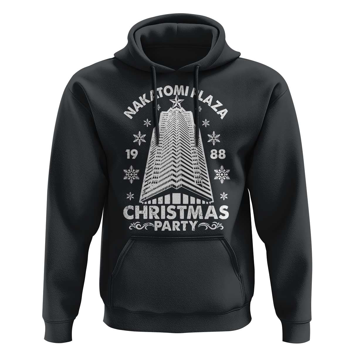 Nakatomi Plaza Hoodie Christmas Party 1988 Vintage Snowflake