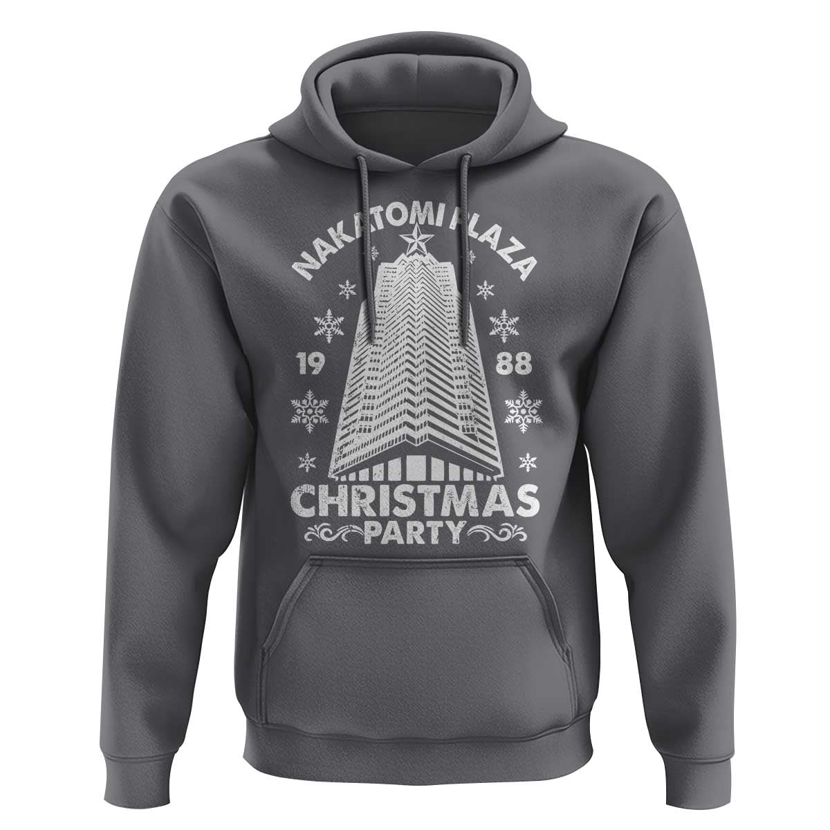 Nakatomi Plaza Hoodie Christmas Party 1988 Vintage Snowflake