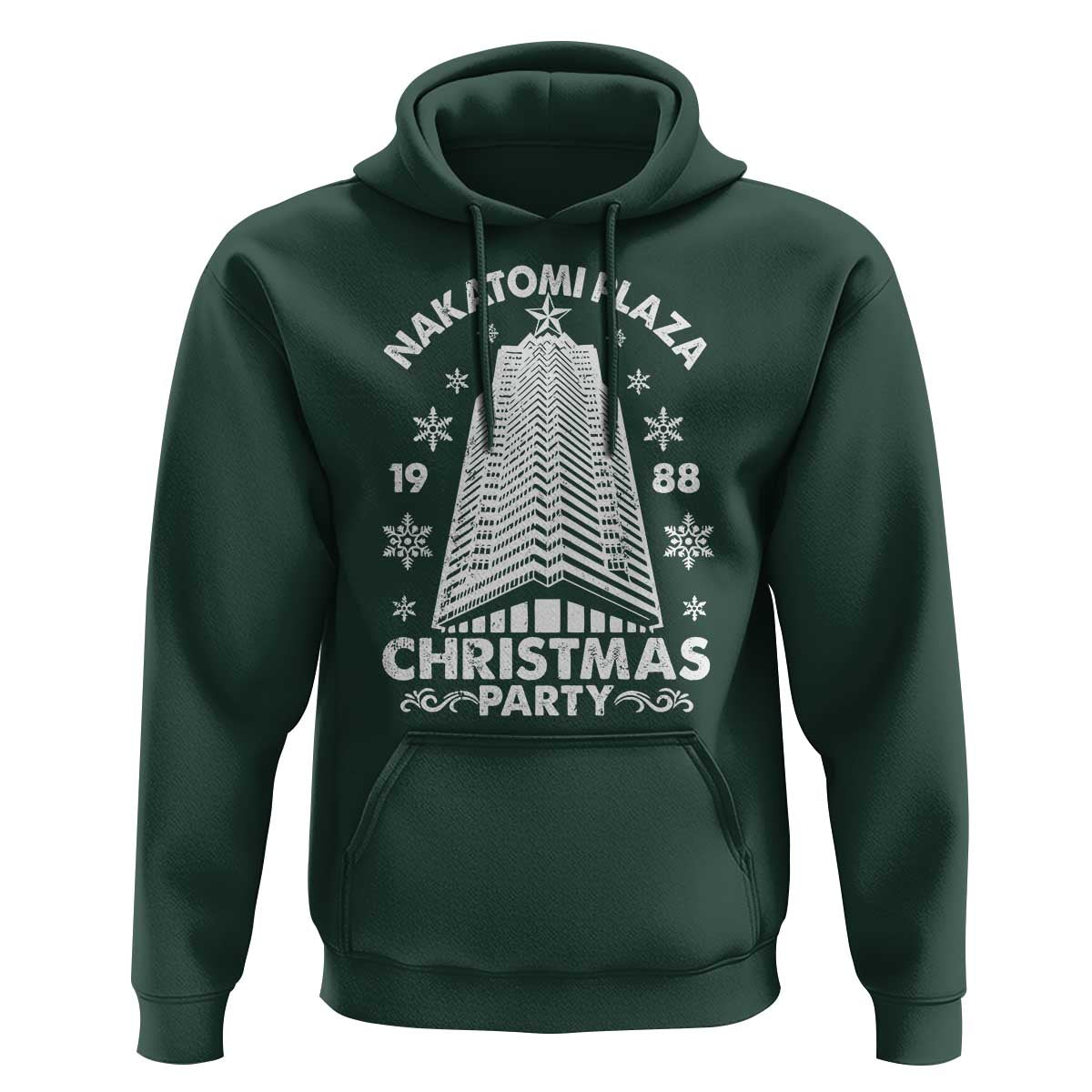 Nakatomi Plaza Hoodie Christmas Party 1988 Vintage Snowflake