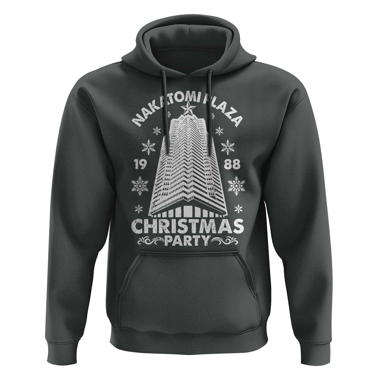 Nakatomi Plaza Hoodie Christmas Party 1988 Vintage Snowflake
