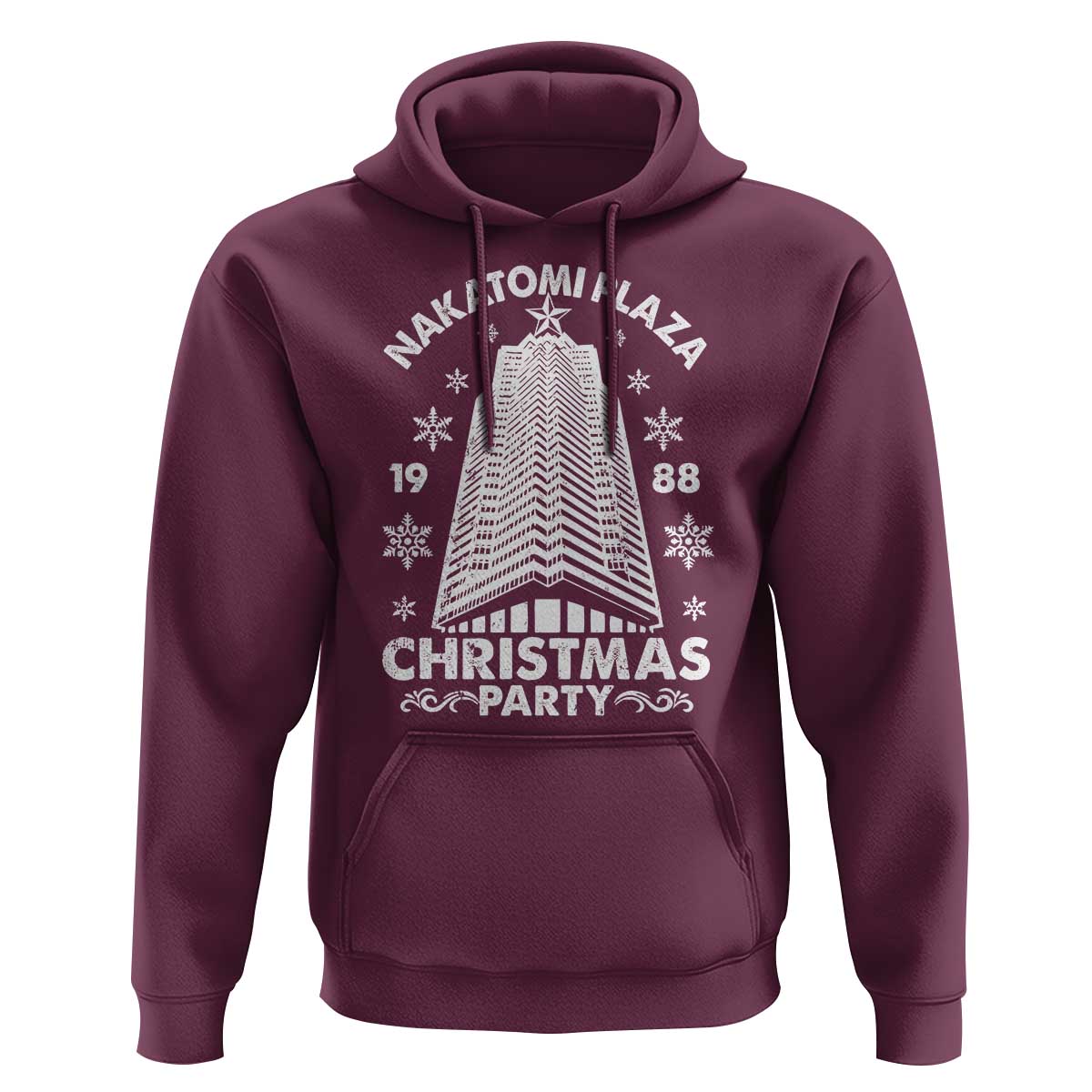 Nakatomi Plaza Hoodie Christmas Party 1988 Vintage Snowflake