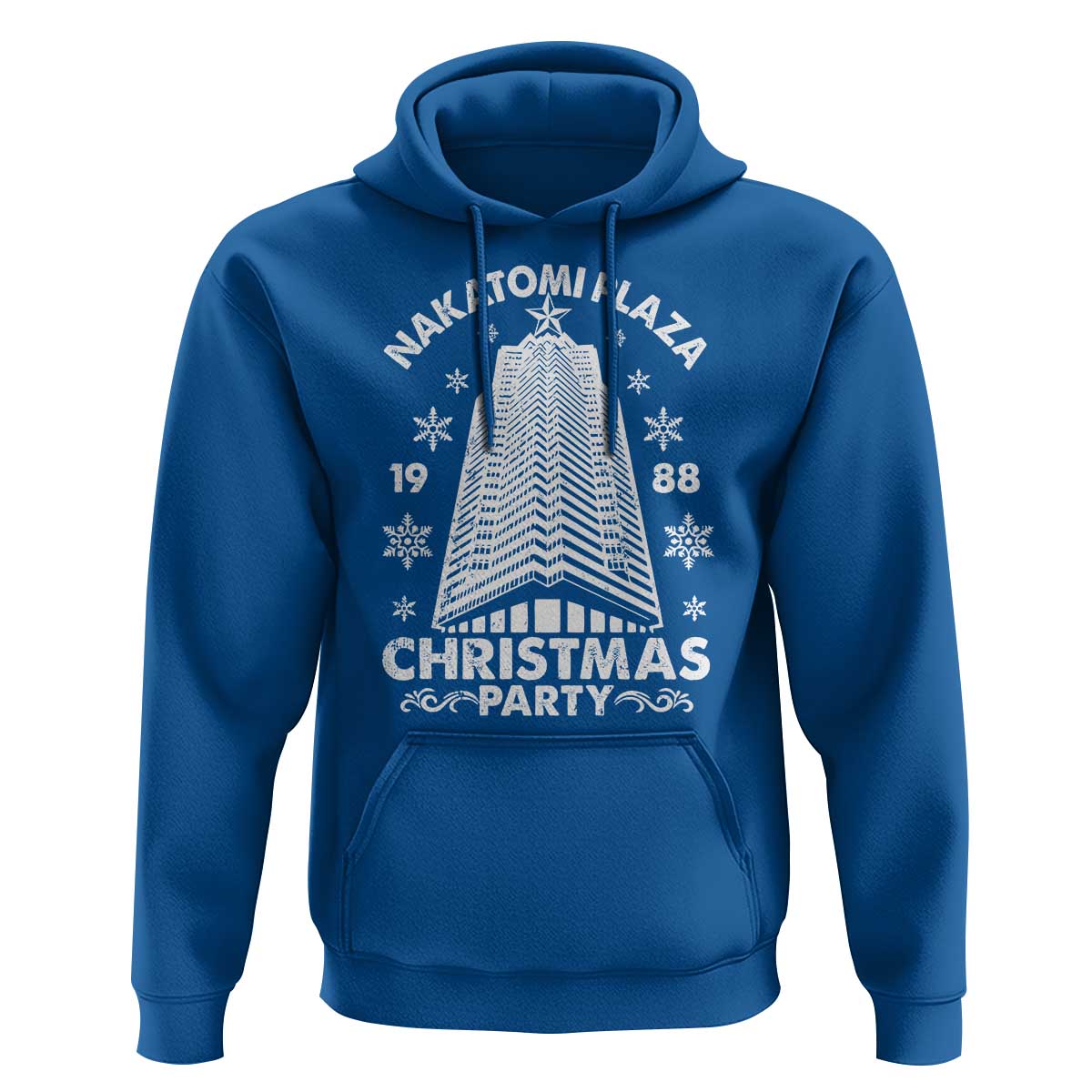 Nakatomi Plaza Hoodie Christmas Party 1988 Vintage Snowflake