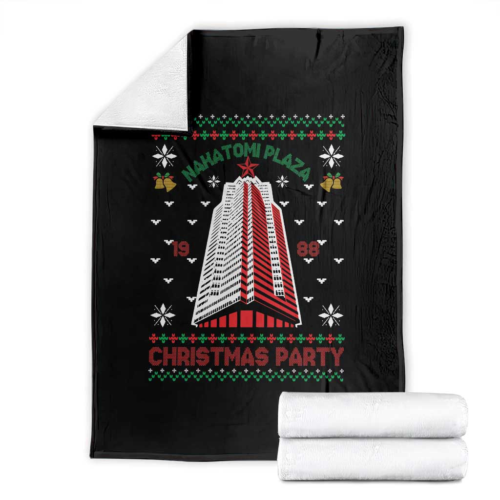Nakatomi Plaza Throw Blanket Christmas Party 1988 Seasons Greetings - Wonder Print Shop