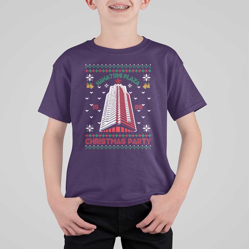 Nakatomi Plaza T Shirt For Kid Christmas Party 1988 Seasons Greetings - Wonder Print Shop