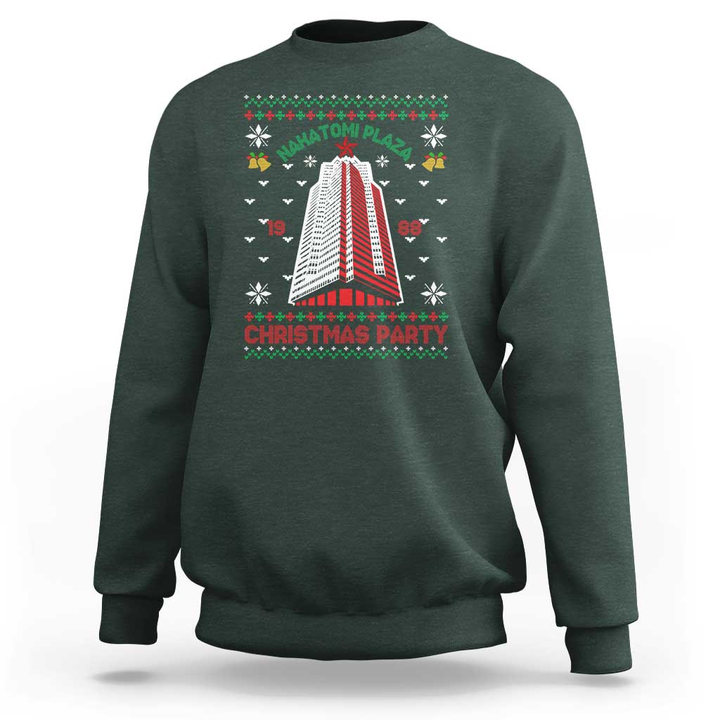 Nakatomi Plaza Sweatshirt Christmas Party 1988 Seasons Greetings - Wonder Print Shop