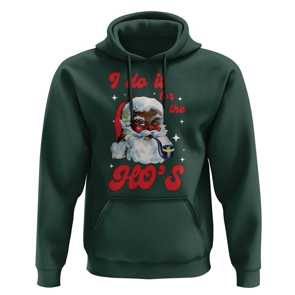Funny I Do It For The Ho's Hoodie Christmas Naughty Santa