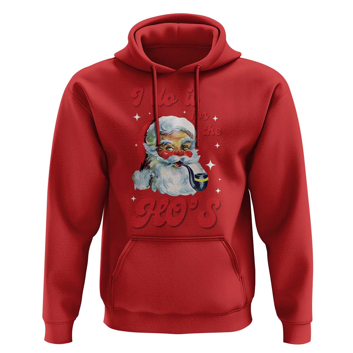 Funny I Do It For The Ho's Hoodie Christmas Black Naughty Santa
