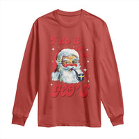Funny I Do It For The Ho's Long Sleeve Shirt Christmas Black Naughty Santa