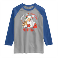 Funny Christmas Santa Raglan Shirt I'm On The Naughty List And I Regret Nothing - Wonder Print Shop