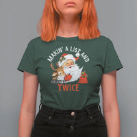 Funny Christmas Santa T Shirt For Women Makin' A List And Checkin' It Twice - Wonder Print Shop
