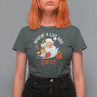 Funny Christmas Santa T Shirt For Women Makin' A List And Checkin' It Twice - Wonder Print Shop