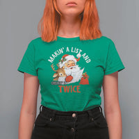Funny Christmas Santa T Shirt For Women Makin' A List And Checkin' It Twice - Wonder Print Shop