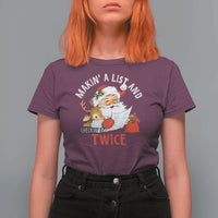 Funny Christmas Santa T Shirt For Women Makin' A List And Checkin' It Twice - Wonder Print Shop