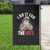 Funny Christmas Santa Garden Flag I Do It For The Ho's - Wonder Print Shop