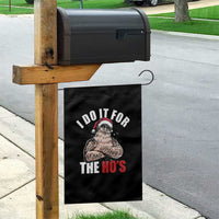 Funny Christmas Santa Garden Flag I Do It For The Ho's - Wonder Print Shop