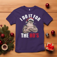 Funny Christmas Santa T Shirt I Do It For The Ho's - Wonder Print Shop