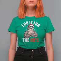 Funny Christmas Santa T Shirt For Women I Do It For The Ho's - Wonder Print Shop