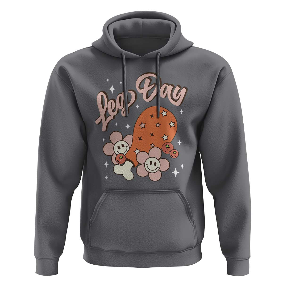 Funny Retro Thanksgiving Hoodie Leg Day Fall Season Family Matching