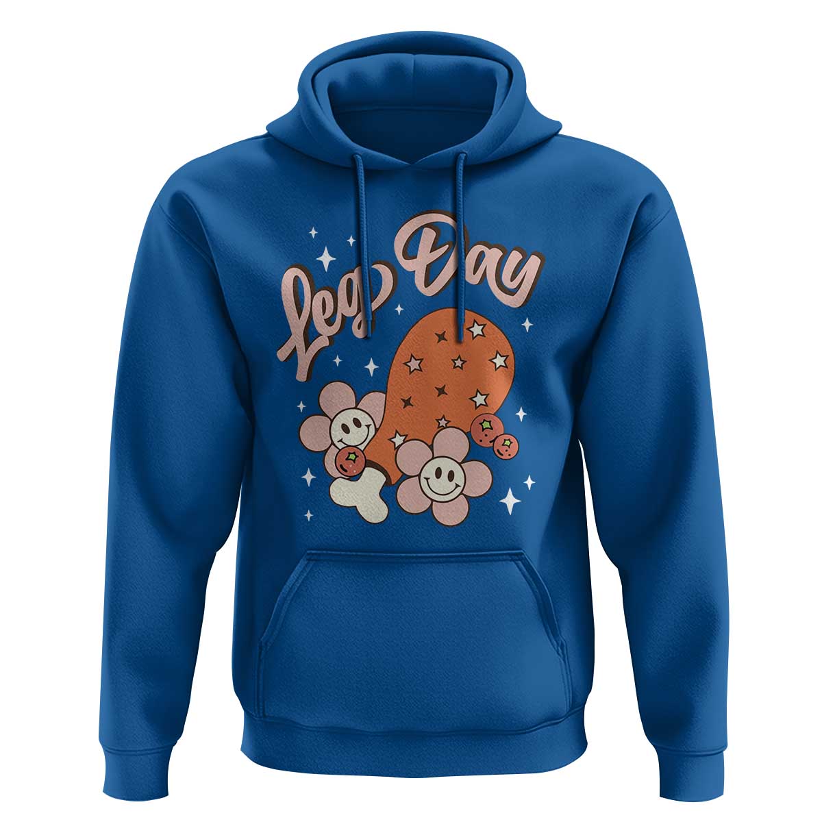 Funny Retro Thanksgiving Hoodie Leg Day Fall Season Family Matching