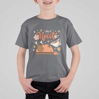 Funny Retro Thanksgiving T Shirt For Kid I Like It Moist Fall Season Family Matching - Wonder Print Shop
