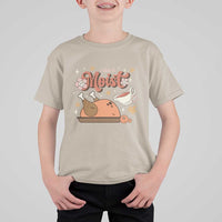 Funny Retro Thanksgiving T Shirt For Kid I Like It Moist Fall Season Family Matching - Wonder Print Shop