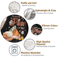 Funny Retro Thanksgiving Throw Blanket You Wanna Piece Of Me Fall Season Family Matching - Wonder Print Shop