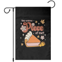 Funny Retro Thanksgiving Garden Flag You Wanna Piece Of Me Fall Season Family Matching - Wonder Print Shop