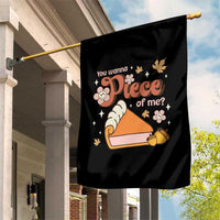Funny Retro Thanksgiving Garden Flag You Wanna Piece Of Me Fall Season Family Matching - Wonder Print Shop