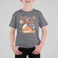 Funny Retro Thanksgiving T Shirt For Kid You Wanna Piece Of Me Fall Season Family Matching - Wonder Print Shop