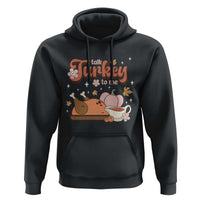 Funny Retro Thanksgiving Hoodie Talk Turkey To Me Fall Season Family Matching
