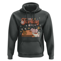 Funny Retro Thanksgiving Hoodie Talk Turkey To Me Fall Season Family Matching