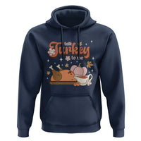 Funny Retro Thanksgiving Hoodie Talk Turkey To Me Fall Season Family Matching