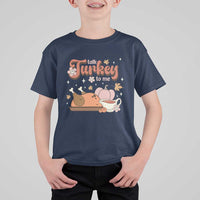 Funny Retro Thanksgiving T Shirt For Kid Talk Turkey To Me Fall Season Family Matching - Wonder Print Shop