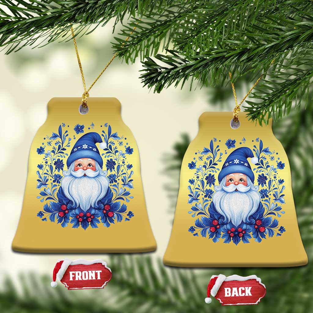 Norwegian Xmas Scandinavian Yule Santa Folk Art Winter Solstice Christmas Ornament - Wonder Print Shop
