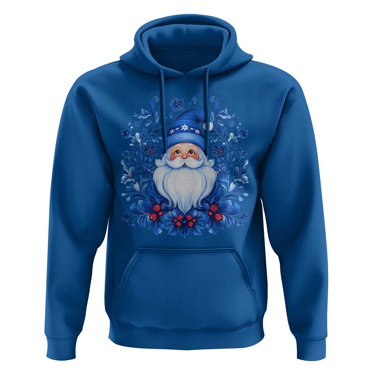 Norwegian Christmas Scandinavian Yule Santa Folk Art Winter Solstice Hoodie
