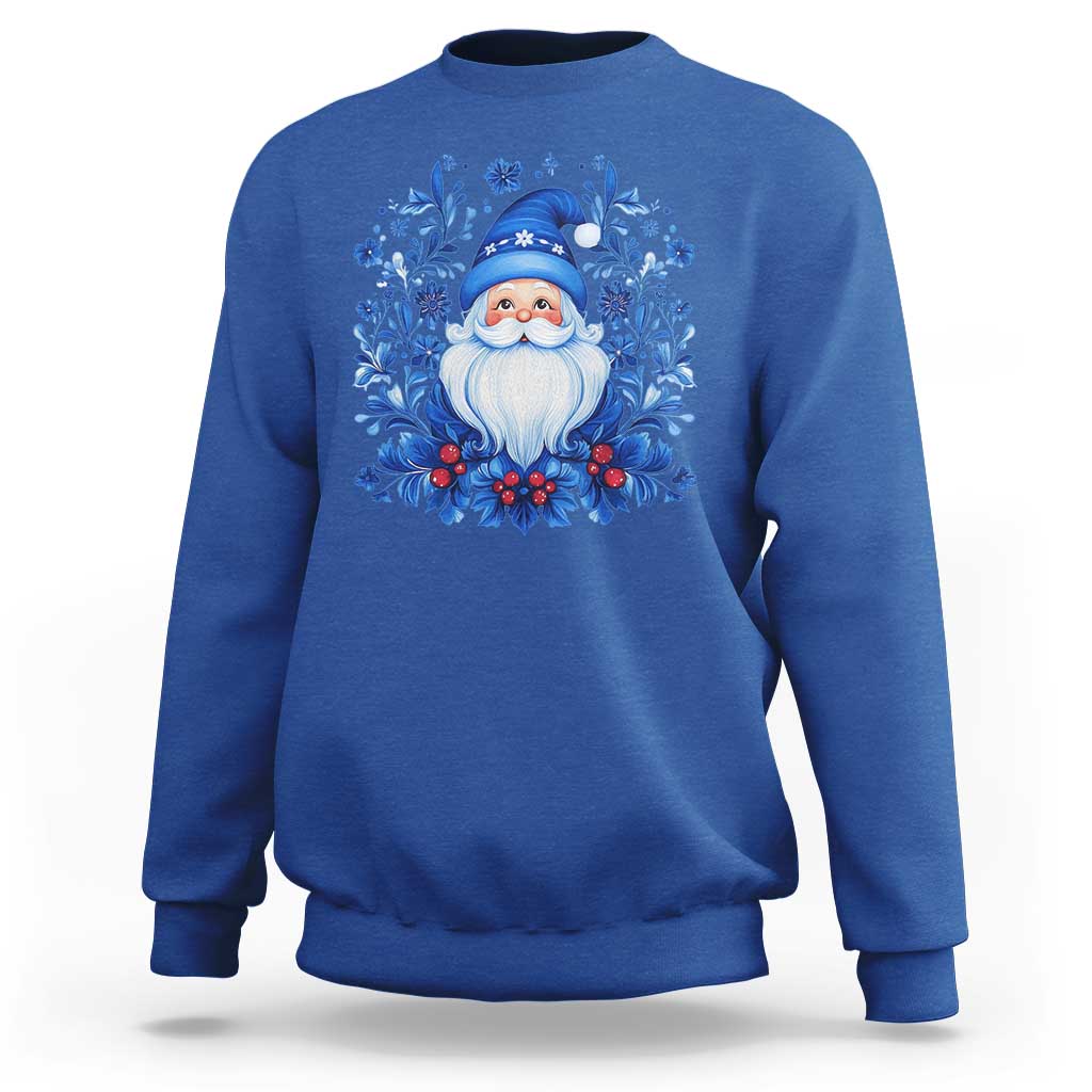 Norwegian Christmas Scandinavian Yule Santa Folk Art Winter Solstice Sweatshirt - Wonder Print Shop