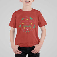 Christmas Pickleball T Shirt For Kid Deck The Halls With Pickleball Xmas Wealth - Wonder Print Shop