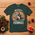 Funny Christmas Fishing T Shirt Merry Fishmas Vintage Sunset Retro - Wonder Print Shop