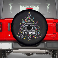 Probably Just Gonna Jingle Some Of The Way I'm Tired Christmas Spare Tire Cover Xmas Light - Wonder Print Shop