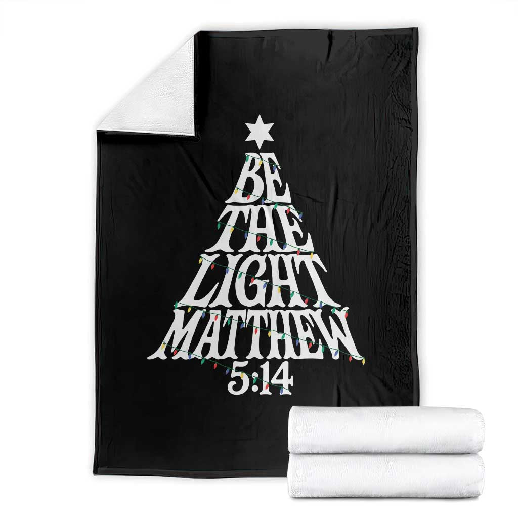 Christmas Be The Light Throw Blanket Christian Xmas Bible Verse - undefined