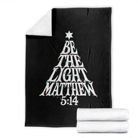 Christmas Be The Light Throw Blanket Christian Xmas Bible Verse - undefined
