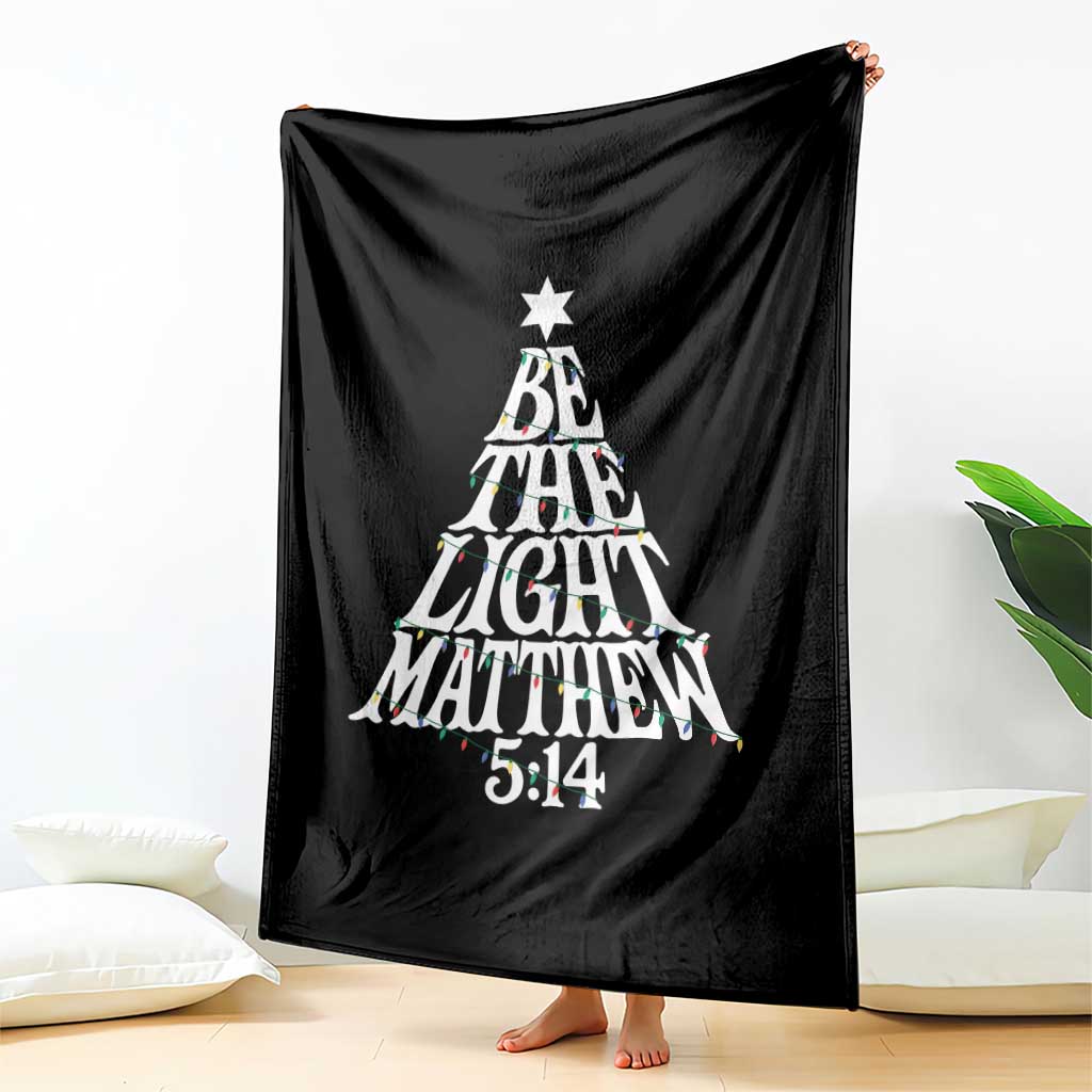 Christmas Be The Light Throw Blanket Christian Xmas Bible Verse - undefined