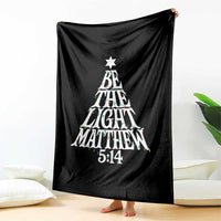 Christmas Be The Light Throw Blanket Christian Xmas Bible Verse - undefined