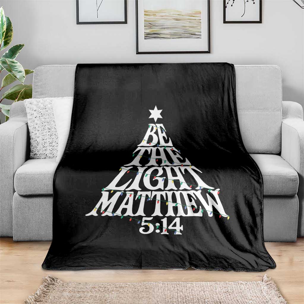 Christmas Be The Light Throw Blanket Christian Xmas Bible Verse - undefined