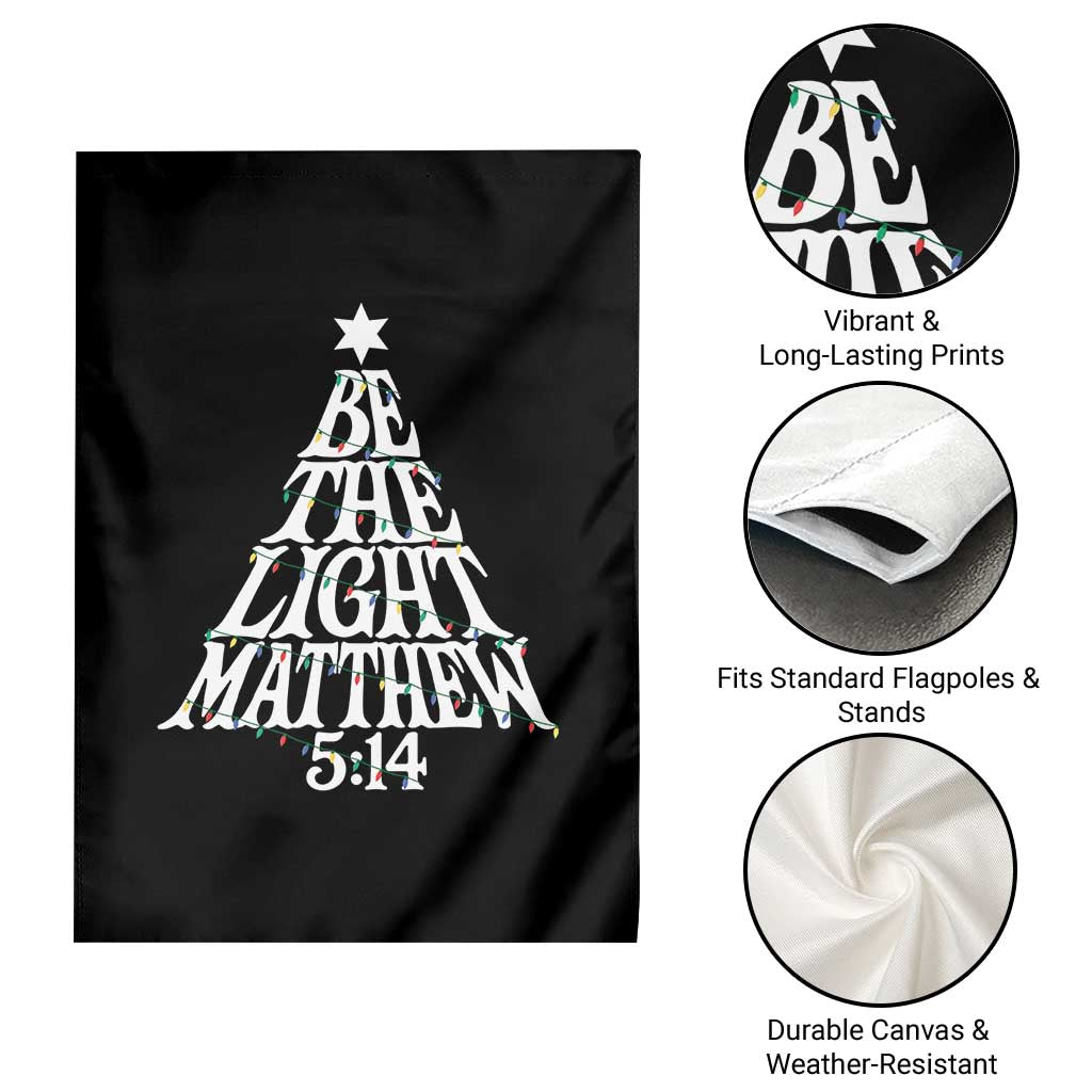 Christmas Be The Light Garden Flag Christian Xmas Bible Verse - undefined