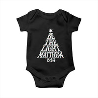 Christmas Be The Light Baby Onesie Christian Xmas Bible Verse - Wonder Print Shop